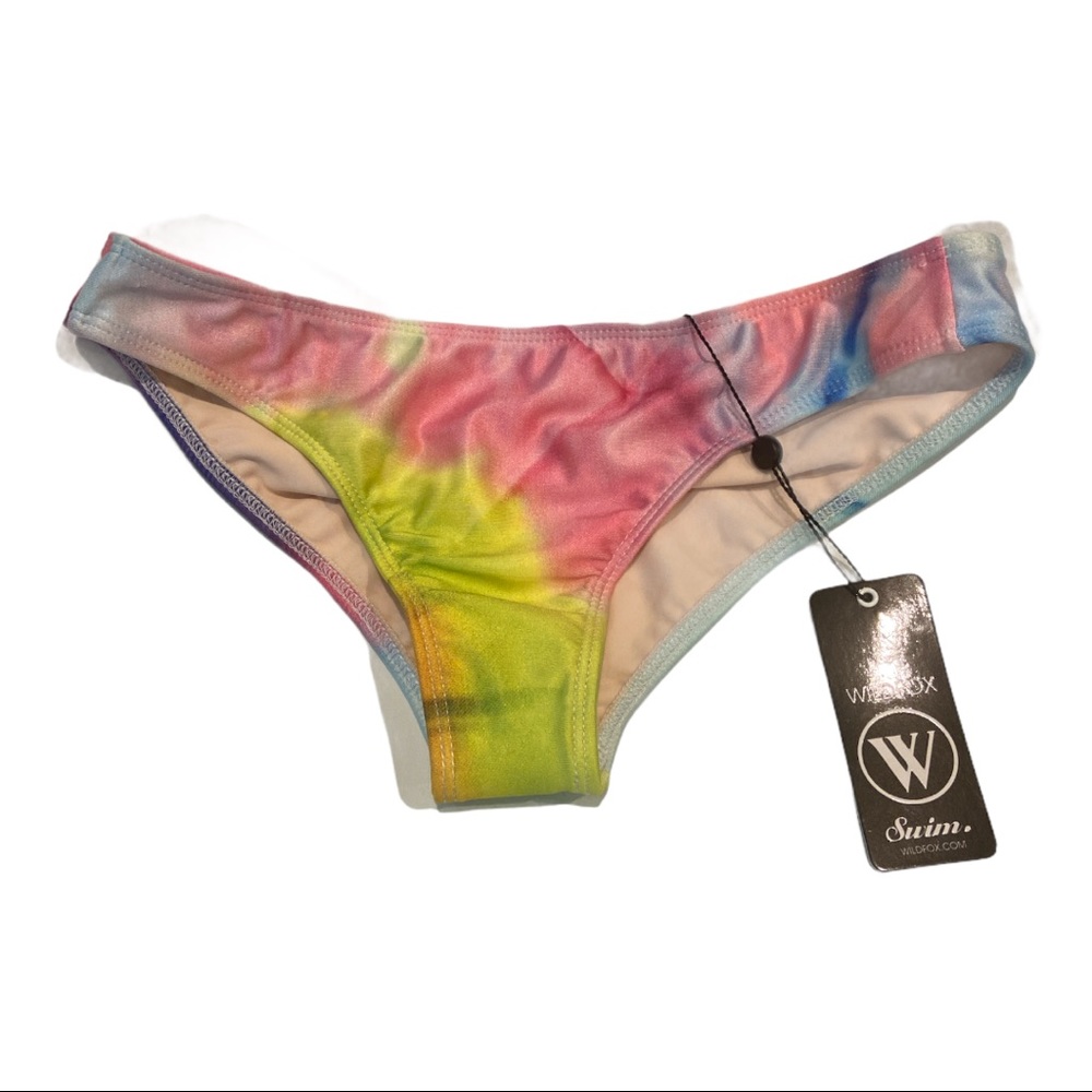 NWT Wildfox Tie Dye Bikini Bottoms Small Mermaid